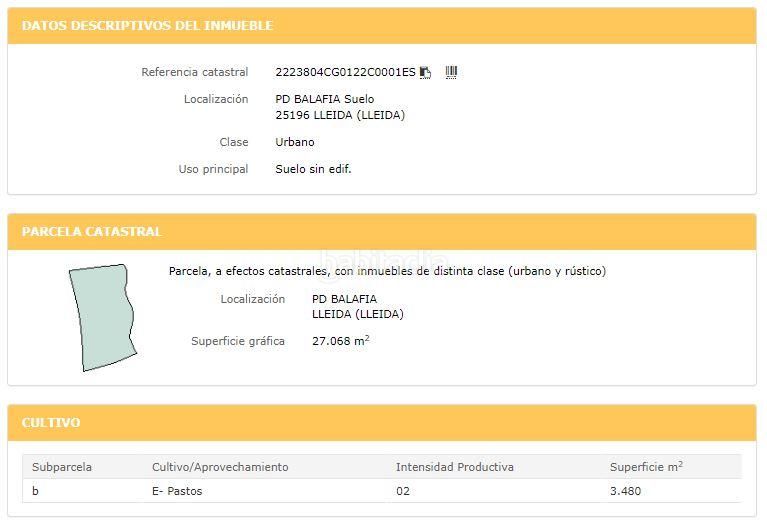 Foto 22e6a205-53d5-4ee5-9b58-7499eebffa0b. Wohngrundstück in Balàfia Lleida