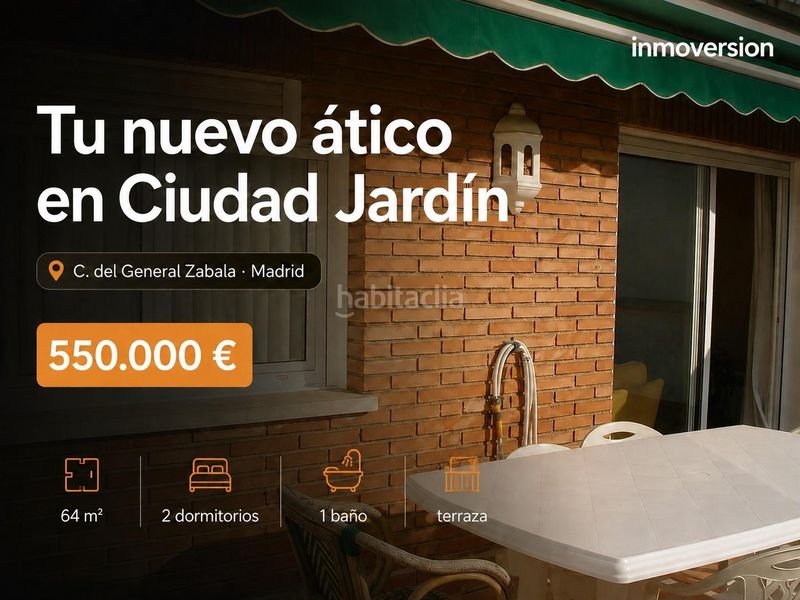 Foto c6e20a1f-17b9-4134-a011-1e950146d877. Attique avec chauffage dans Ciudad Jardín Madrid