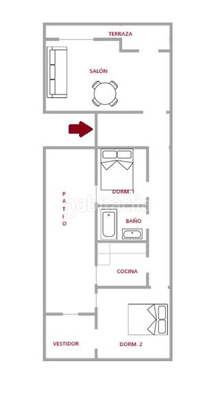 Foto ad549227-eaec-4d97-aae5-bd4aff99401e. Piso en carrer navas 16 piso con terraza y patio en Alicante