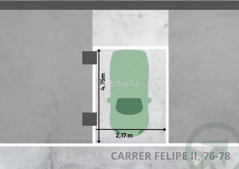 Foto 235b1a9d-99a2-49c4-bd92-a5b476665040. Autoparkplatz in carrer de felip ii 76 in La Sagrera Barcelona