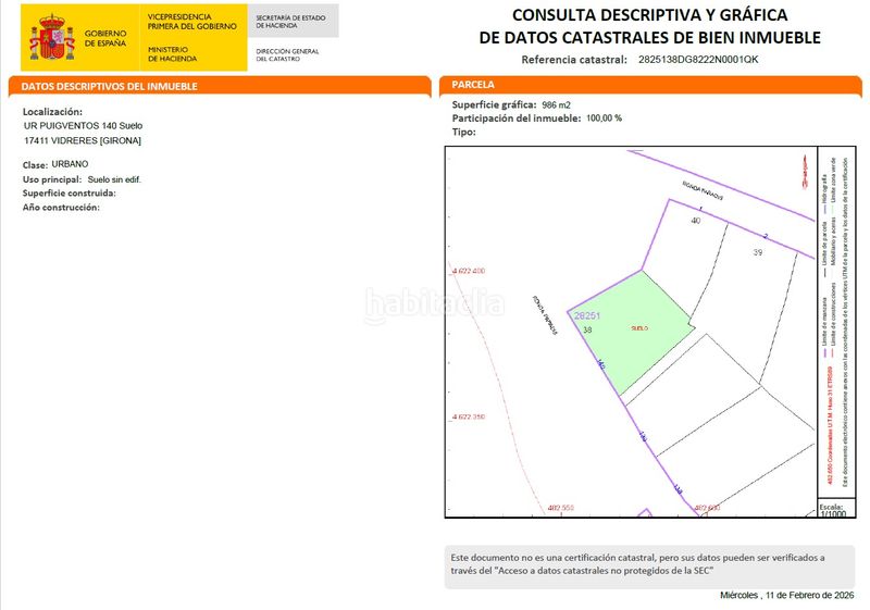 Foto b0152c07-df6e-43c6-981d-d10e1e026eed. Terreny residencial a Terrafortuna - Puig Ventós Vidreres