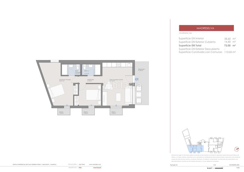 Foto a86d3780-bdb2-41aa-92fb-468962c1f269. Appartement 113m<sup>2</sup> dans carrer del general prim 4 dans Zona Campus Universitario Burjassot
