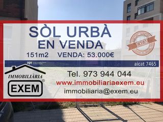 Area edificabile urbana  D'agramunt. Suelo urbano de 151 m² en venta en el barrio de la bordeta.