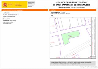 Terreny residencial  Carrer del vidal de montpalau. S�l urb� no consolidat
