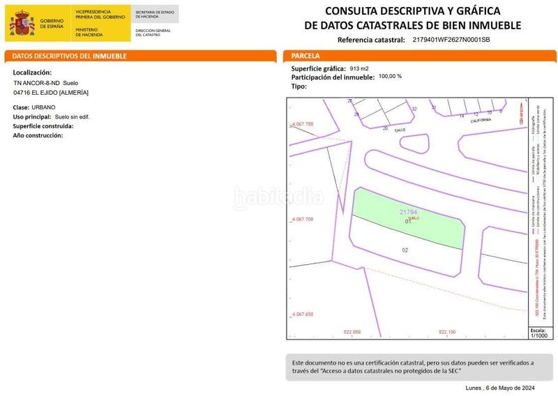 Foto 0f01f1a9-ee35-4af1-9f0d-c5440d60f756. Terreno residenziale in Las Norias Ejido (El)