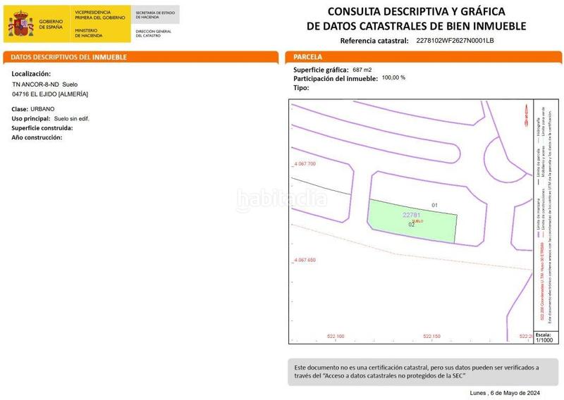 Foto 22d57e02-8ec9-420d-8150-cefea89d2c42. Terreno residenziale in Las Norias Ejido (El)