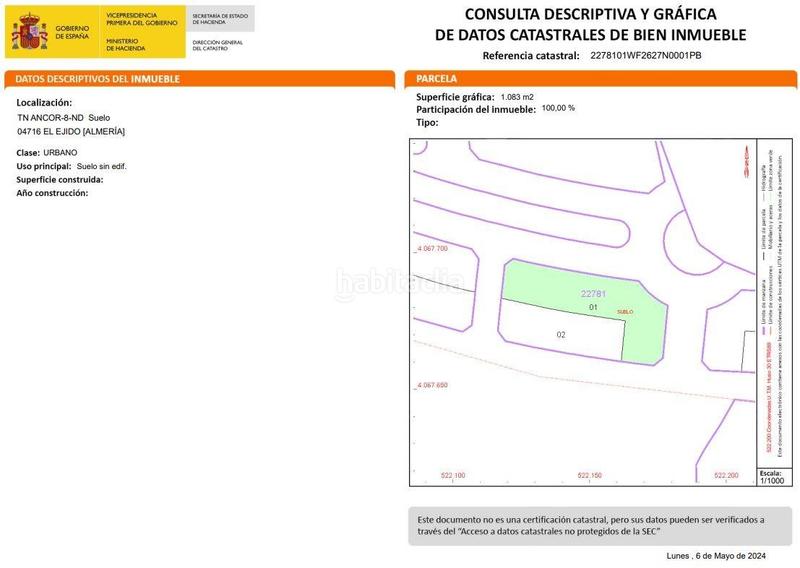 Foto 4599f574-3f3c-42b4-b798-c473a843f97e. Terreno residenziale in Las Norias Ejido (El)