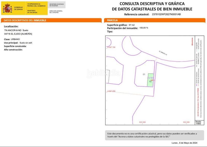 Foto c4cf1506-20c8-4191-8235-5ea8e991c345. Terreno residenziale in Las Norias Ejido (El)