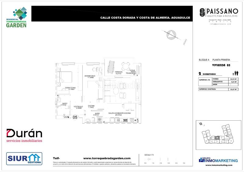 Foto b5ac08a0-4ae2-488b-947b-3869605483c2. Appartement 93m<sup>2</sup> avec parking piscine dans Aguadulce Sur Roquetas de Mar