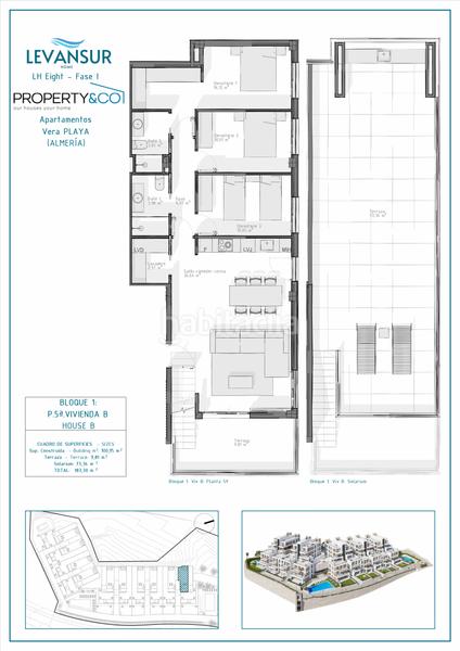 Foto 67b3b587-200d-4623-a276-b0776e12a7ba. Apartament 100m<sup>2</sup> amb aparcament piscina a Las Salinas Vera