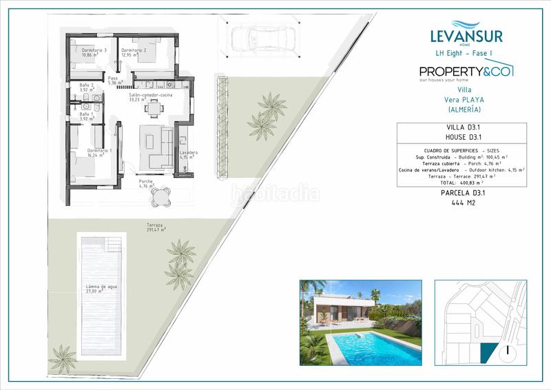 Foto 02e072c0-d60d-46da-a472-f3a8de260992. House 100m<sup>2</sup> with parking pool in Las Salinas Vera