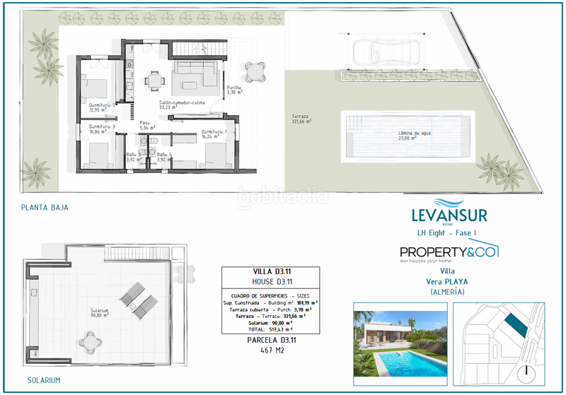 Foto 04a4ff47-7819-456f-8f27-6846e0501854. Casa 101m<sup>2</sup> con parcheggio piscina in Las Salinas Vera
