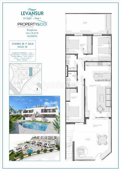 Foto 9e0a0505-8253-43da-9034-c1f2fd511809. Planta baixa 86m<sup>2</sup> amb aparcament piscina a Las Salinas Vera