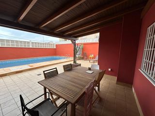 Haus in Aguadulce Sur. Triplex adosado con piscina privada y huerto urbano