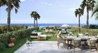 Planta baja  Doña julia. Apartamento de obra nueva con vistas al mar en doña julia