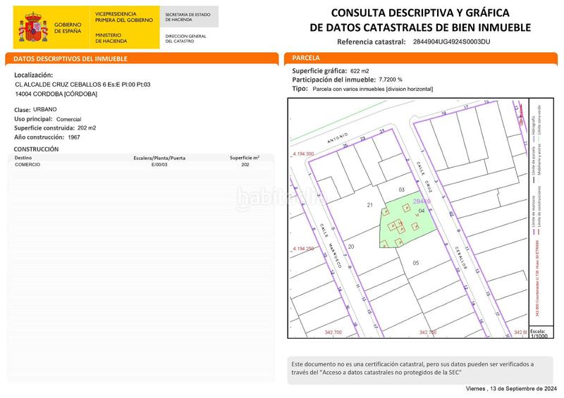 Foto fa8e678d-0937-4879-979a-31143356f656. Locale commerciale in calle alcalde cruz ceballos 6 in Córdoba