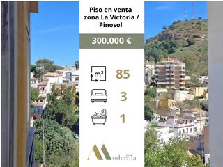 Pis a Gibralfaro. Luminoso piso en pinosol con terraza y orientación suroeste