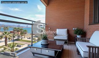 Piso  Pacífico. Selecta y  en primera linea de playa ,con vistas estrategicas al