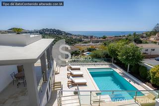 Casa  Matilde pedrazo. Villa de estilo moderno en málaga este, con impresionantes vista