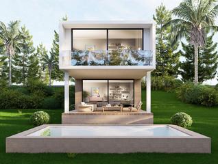 Casa a Estepona Golf. Parcela de 750 m con villa contemporánea llave en mano, con 4 do