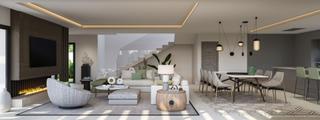 Chalet en Riviera del Sol. Espectacular lujosa villa contemporánea con una preciosa distrib