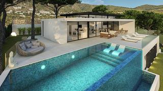 Chalet à Mijas pueblo. Espectacular villa contemporánea de lujo en una encantadora tran