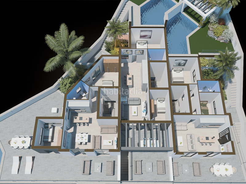 Foto 82f77b7e-94d4-45e5-870b-bd4eb27b00c0. Terreno residencial tres parcelas urbanas de 279 m2 costa, con superficies construidas de 243, 214 y 222 m2 respectivamente, incluyen salone en Torrox