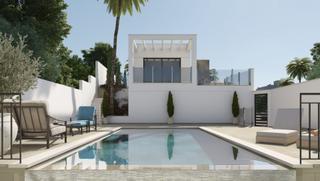 Chalet à Torrox Park. Villa de lujo con diseño de estilo moderno a 6 kilómetros de ner