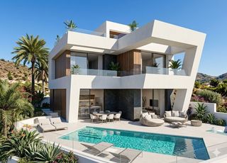 Xalet a Capistrano. Exclusiva villa de lujo de diseño contemporáneo en nerja con vis