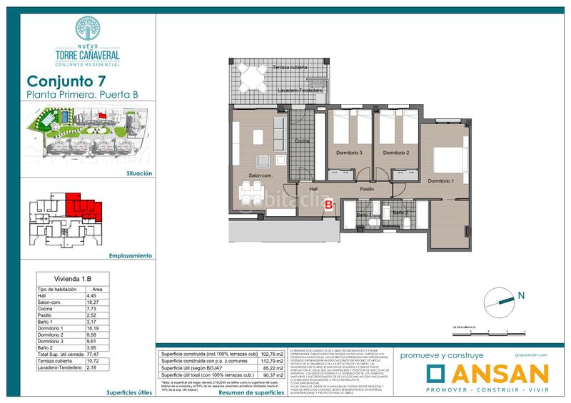 Foto cced7378-edeb-4bb2-a01a-34eb7adf61ef. Piso 89m<sup>2</sup> en Santa Isabel Málaga
