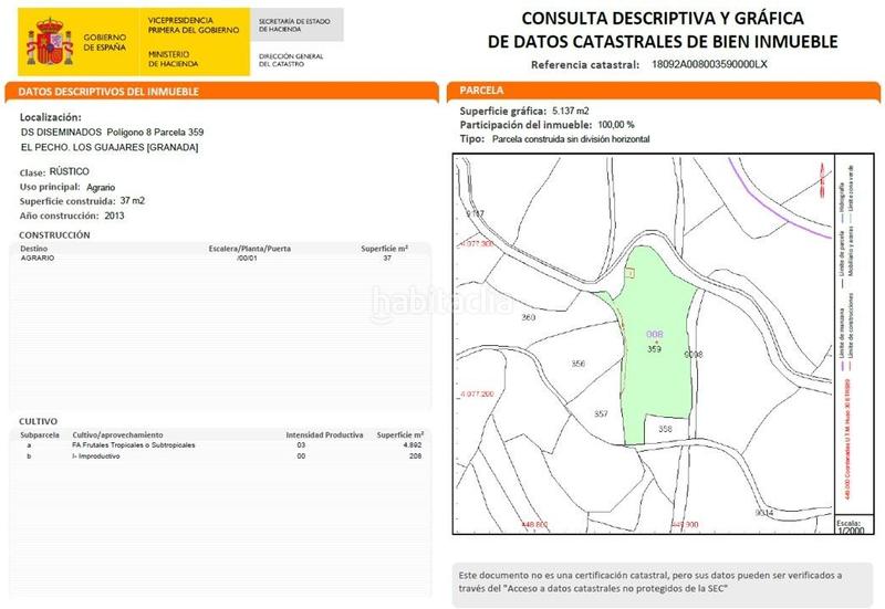 Foto fa5c915a-9e5f-4516-9198-416c82334c3b. Mas dans calle diseminados dans Guájares (Los)