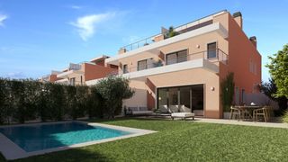 Casa pareada en Entren�cleos. Obra nueva