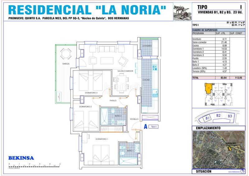 Foto ba1c7642-1563-42ef-83c2-6563b1161df6. Flat 102m<sup>2</sup> with parking pool in Avenida de Europa Montequinto