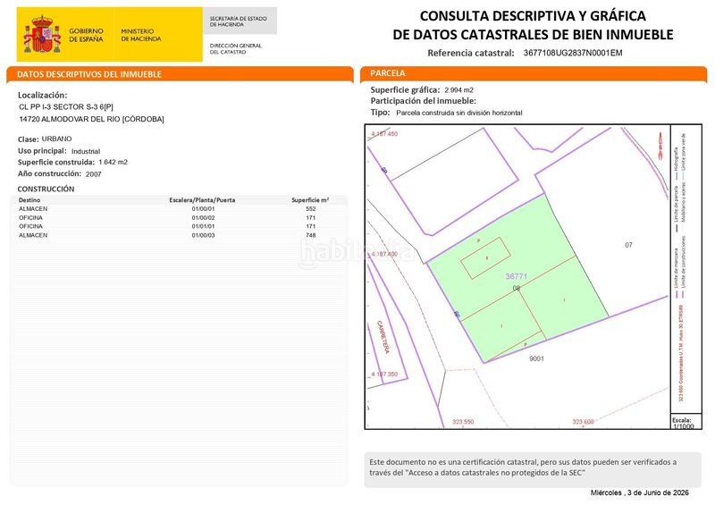 Foto 7edeaa57-b9f9-4a7d-a4ff-c24112498e13. Alquiler nave industrial  en venta y alquielr en almodovar del rio en Almodóvar del Río