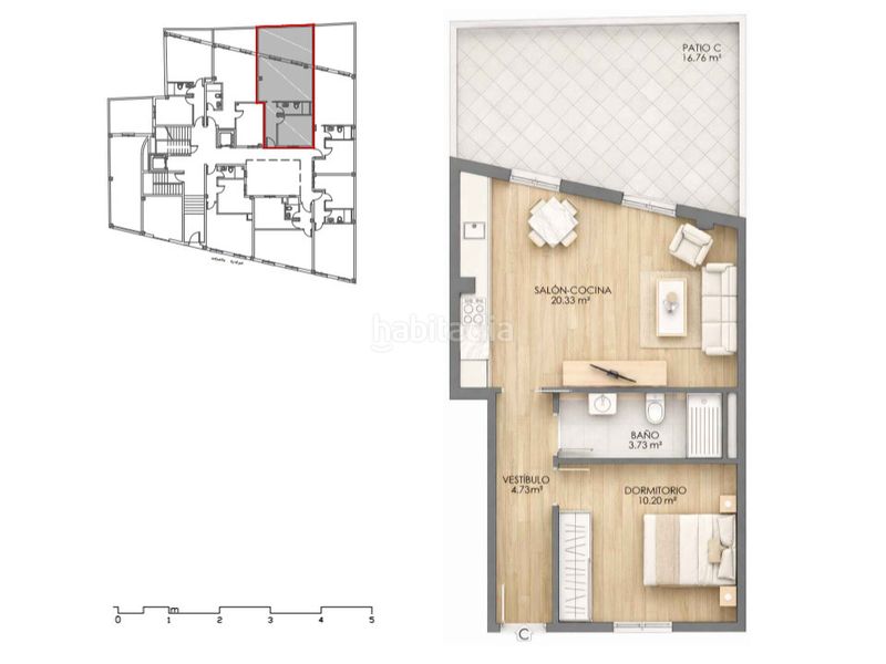 Foto 418066a7-a768-43e3-823e-857f7bb94cf9. Apartamento 44m<sup>2</sup> en calle béjar 25 edificio bejar 25-27 tipo c en Huelva