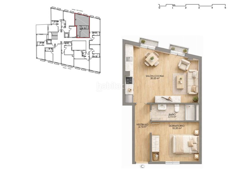 Foto 70941854-3ae9-4dc2-8828-9e922db22fbf. Apartamento 44m<sup>2</sup> en calle béjar 25 edificio bejar 25-27 tipo c en Huelva