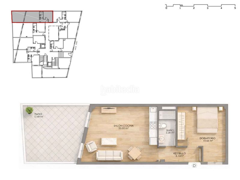 Foto 82175dd3-92d0-4514-9a0a-77d605105e11. Apartamento 44m<sup>2</sup> en calle béjar 25 edificio bejar 25-27 tipo c en Huelva