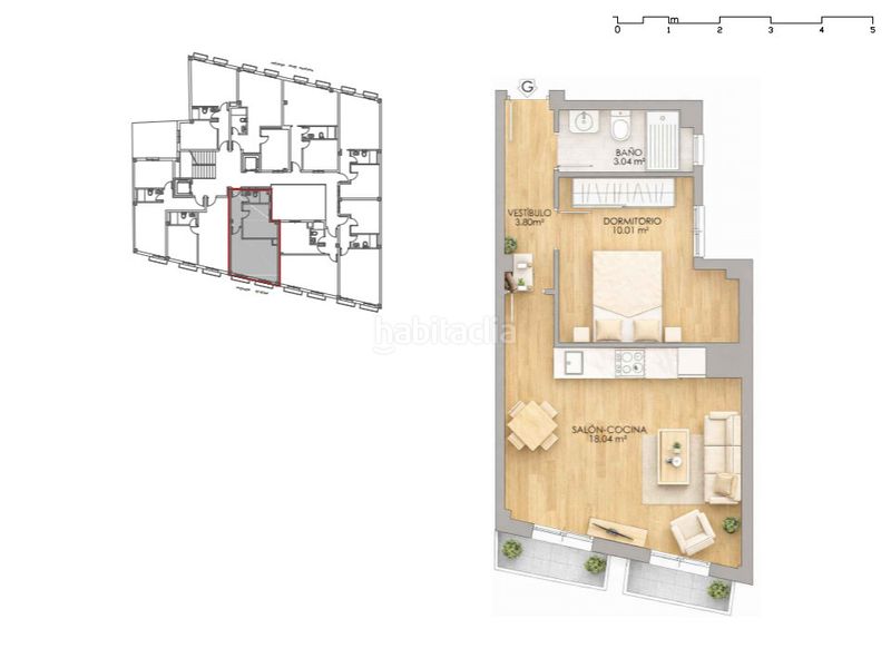 Foto 919abac1-00da-4ab9-84c1-228e64615877. Apartamento 44m<sup>2</sup> en calle béjar 25 edificio bejar 25-27 tipo c en Huelva