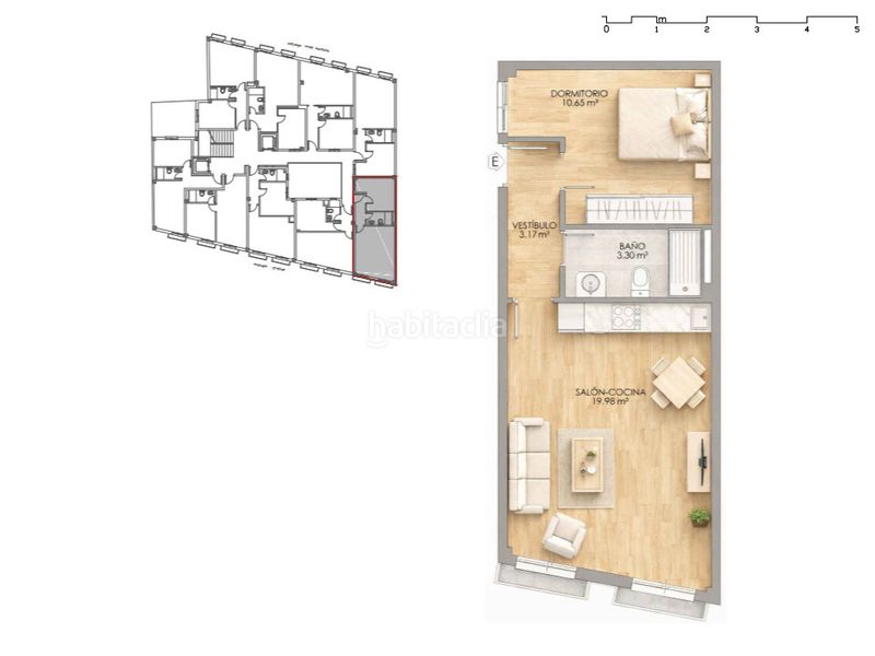 Foto e0274b91-4f9f-4d07-af50-b5318736586d. Apartamento 44m<sup>2</sup> en calle béjar 25 edificio bejar 25-27 tipo c en Huelva