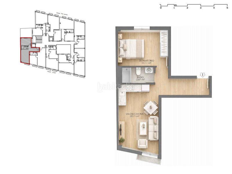 Foto f7548f81-ad67-4f22-bab6-3bd182c74cae. Apartamento 44m<sup>2</sup> en calle béjar 25 edificio bejar 25-27 tipo c en Huelva