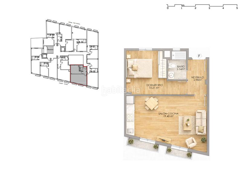 Foto 3c5320a7-8e72-4379-9960-4857b6fcc989. Apartamento 40m<sup>2</sup> en calle béjar 25 edificio bejar 25-27 tipo f en Huelva