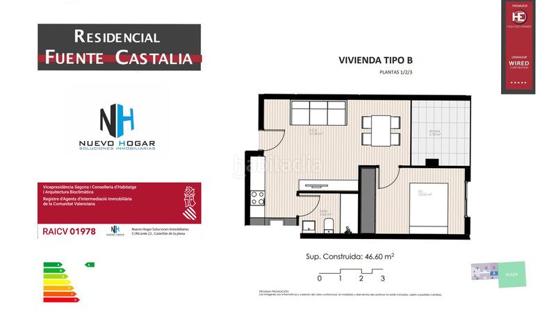 Foto 6d0b6a4f-592d-44aa-81fd-2bff3836a3ba. Studio with heating parking in Estadio Castalia Castellón de la Plana