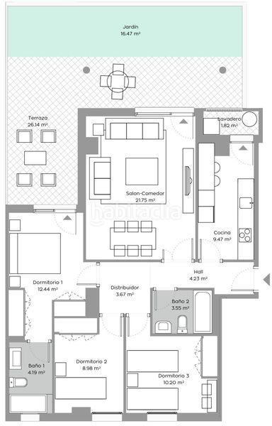 Foto 36acda0f-4e23-4d94-aa75-0ee4d337bb44. Etagenwohnung mit heizung parking pool in Torreblanca Sevilla