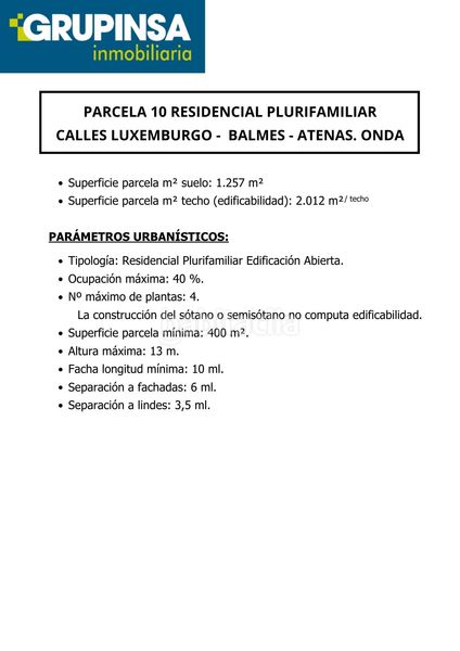 Foto 093c9328-3f32-49dd-8410-67cc1319f5c2. Terreny residencial a Onda