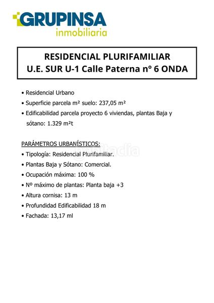 Foto 44eab557-26b8-40e2-8a8c-6836ca3102fa. Terreny residencial a Onda