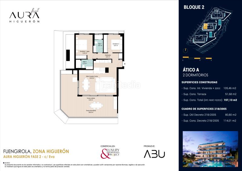 Foto bc83e40f-b801-45f1-b0b3-73f99c2d49f8. Dachwohnung 157m<sup>2</sup> mit parking pool in La Capellanía - El Higuerón Benalmádena