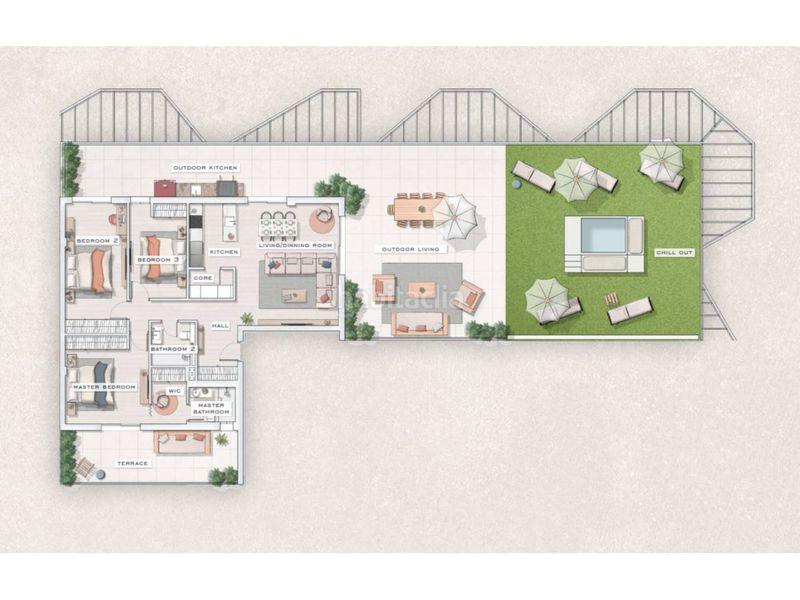 Foto 062d672d-544a-470c-bc51-a44db49382dc. Apartament amb calefacció aparcament piscina a Las Flores Mijas
