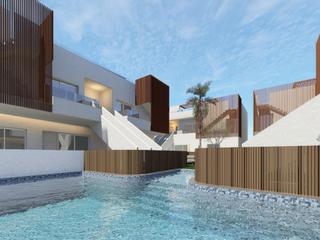 Casa a Pilar de la Horadada Ciudad. Bungalows de obra nueva con piscina comunal en pilar de la horad