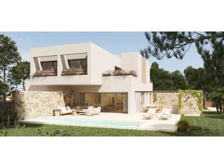 Casa a Lomas de Campoamor - Las Ramblas. Chalet pareado de 3 dormitorios en una parcela de 589m2 en resid