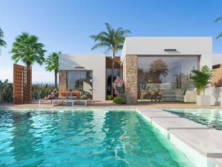 Maison à Las Lomas de Rame-Bahía Bella. Villas de nueva construcción en primera línea de golf en los alc